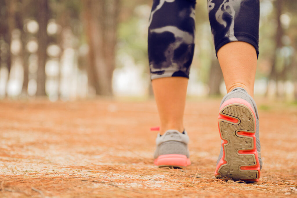 Simply walking for a total of 30 minutes throughout can help to reduce anxiety and improve mental health.
