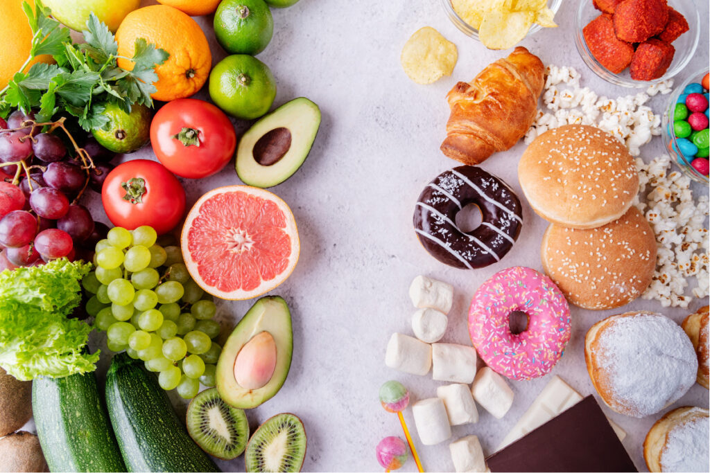 When eating to reduce anxiety and improve mental health, avoiding refined sugar is extremely important. Try switching it out for fruits, flavored water and whole foods!
