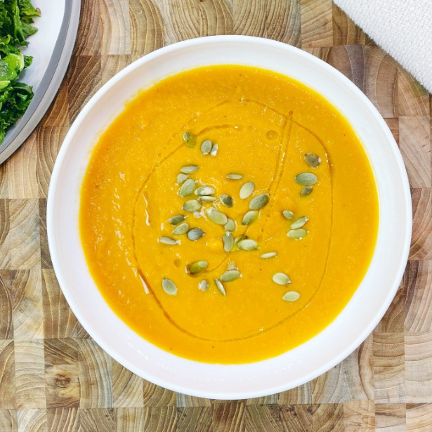 Roasted Carrot Ginger Soup